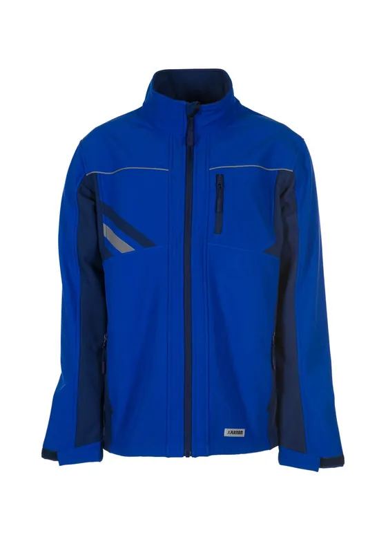 Neue Ware PLANAM Softshelljacke HIGHLINE kornblau/marine/zink Größe: 5XL