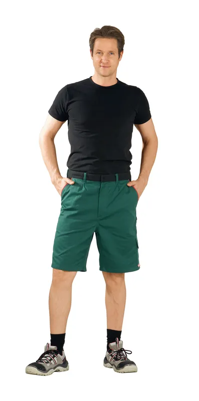 Neue Ware PLANAM Arbeitsshorts HIGHLINE grün/schwarz/rot Größe: 4XL
