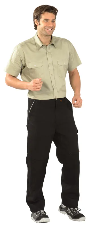 Super-Preis PLANAM Köper-Hemd 1/4 Arm khaki Größe: 49/50