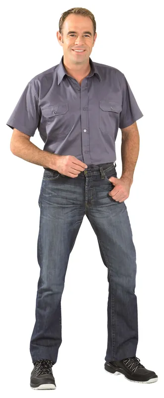 Top-Angebot PLANAM Köper-Hemd 1/4 Arm grau Größe: 49/50