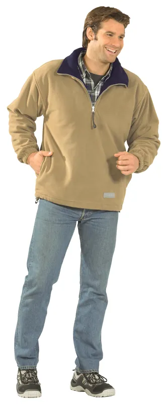 PLANAM Fleece Troyer Relax camel/marine Größe: 3XL Nur Heute