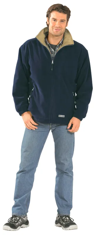 PLANAM Fleece Jacke Stream marine/camel Größe: 3XL Letzte Chance