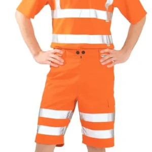 Zertifiziert PLANAM Warnschutz Shorts uni orange Größe: 4XL