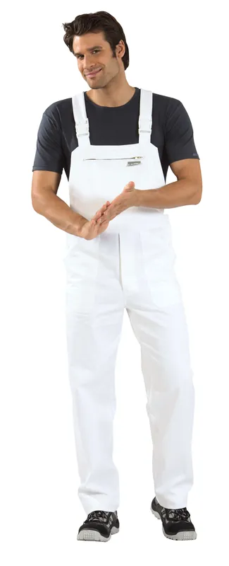 Ausverkauf PLANAM Latzhose BW 270 reinweiß Größe: 110