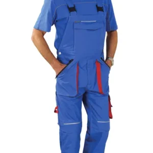 Sonderangebot PLANAM Basalt Latzhose kornblau/rot Größe: 110