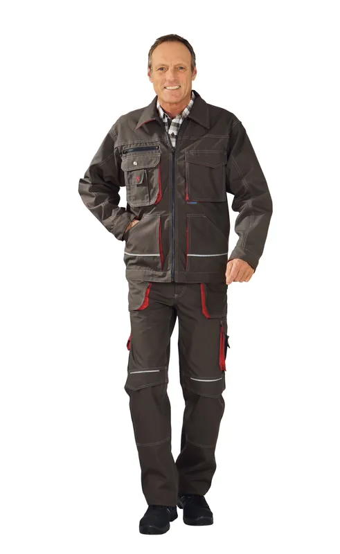 Direktkauf PLANAM Basalt Bundjacke oliv/rot Größe: 110