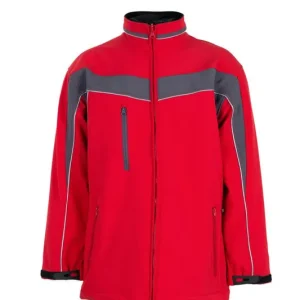 Super-Preis PLANAM Softshell Jacke rot/schiefer Größe: 4XL