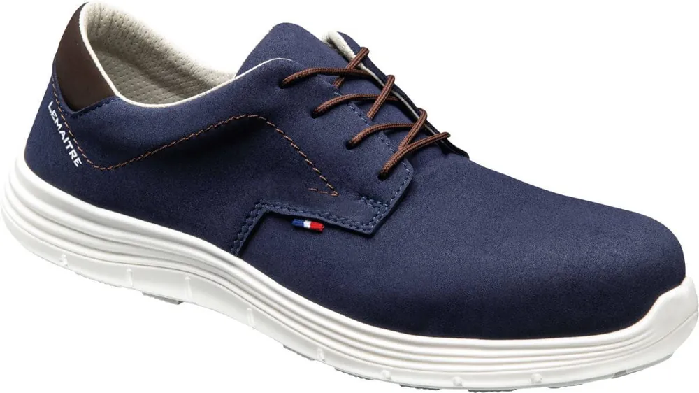 Billig Lemaitre Halbschuh Derby S3 marineblau Gr. 50 Größe: 50