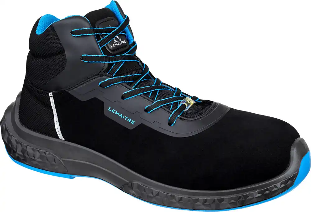 Lemaitre Halbschuhe Michel high S3 ESD schwarz / blau Größe: 50 Expressversand