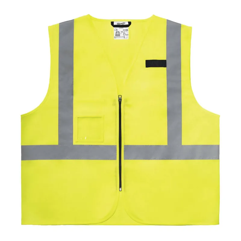 Top-Seller Milwaukee Contractor Warnschutzweste gelb Größe: 4XL/5XL