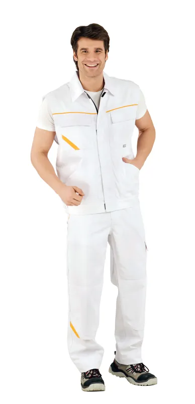 Sonderangebot PLANAM Arbeitsweste HIGHLINE weiß/weiß/gelb Größe: 4XL