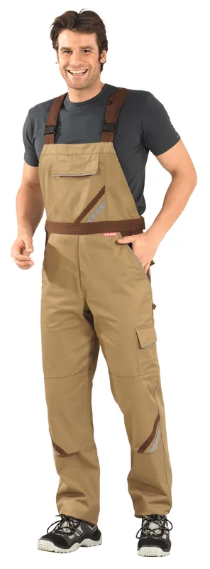Sofort Bestellen PLANAM Latzhose HIGHLINE beige/braun/zink Größe: 118