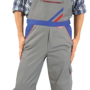 Bestpreis PLANAM Latzhose HIGHLINE zink/kornblau/rot Größe: 118