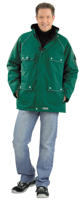 Wochenendangebot PLANAM Winter-Parka CANVAS grün/grün Größe: 4XL
