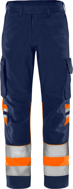 Super-Preis FRISTADS HighVis Green Hose 2668 GPLU Warnsch.-orange/mar.