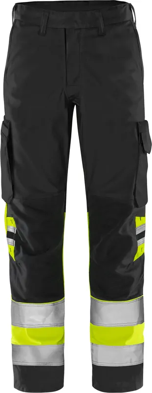 Abverkauf FRISTADS HighVis Green Hose 2668 GPLU Warnsch.-gelb/schwarz