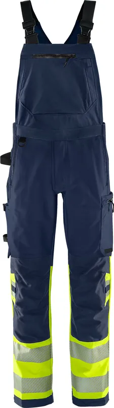 Aktuell FRISTADS HighVis Green Stretch Latzh.1032 Warnsch-gelb/mar.
