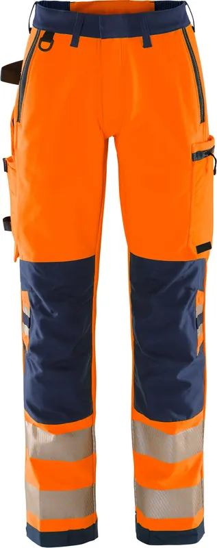 Aktuell FRISTADS HighVis Green Stretchhose Damen 2665 Warnschutz-orange/marine Größe: 50