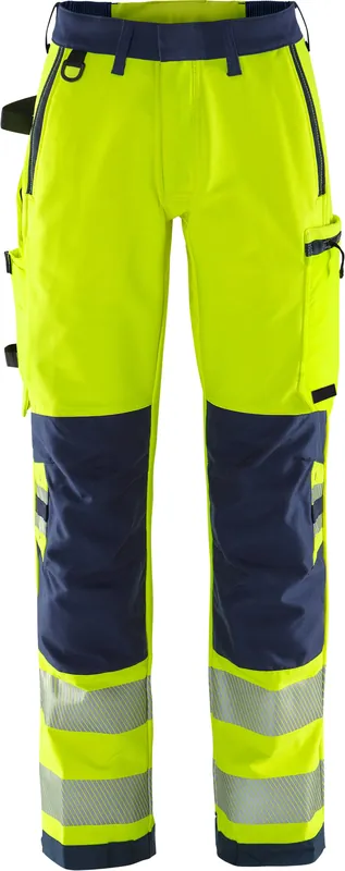 Beliebt FRISTADS HighVis Green Stretchhose Damen 2665 Warnschutz-gelb/marine Größe: 50