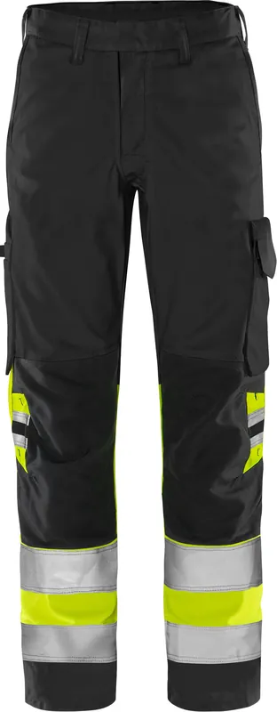 Schneller Versand FRISTADS High Vis Green Hose 2649 GPLU Warnsch-gelb/schwarz