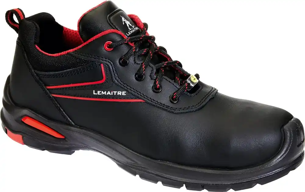 Lemaitre Halbschuh George low S3 ESD rot / schwarz Größe: 49 Jetzt Bestellen