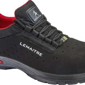 Lemaitre Halbschuhe Riley Light S1P ESD XXL schwarz/rot Gr. 49 Größe: 49 Zertifiziert