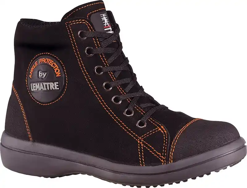 Echt Lemaitre Schnürstiefel Vitamine Haut S3 SRC schwarz Gr. 42 Größe: 42