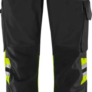 Wochenendangebot FRISTADS HighVis Green Hose Damen 2652GPLU Warnschutz-gelb/schwarz Größe: 50