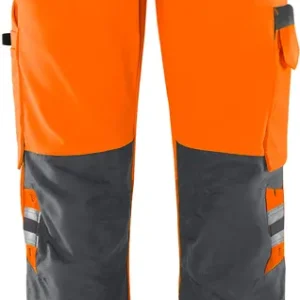 Top-Angebot FRISTADS HighVis Green Hose Damen 2642GPLU Warnsch-orange/grau Größe: 50