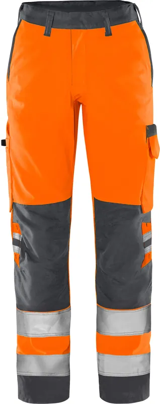 Top-Angebot FRISTADS HighVis Green Hose Damen 2642GPLU Warnsch-orange/grau Größe: 50
