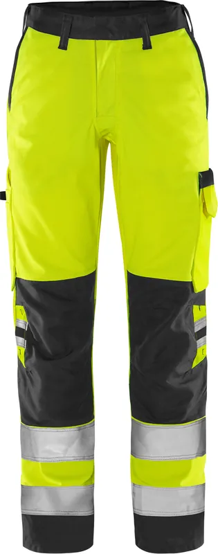 Sonderaktion FRISTADS HighVis Green Hose Damen 2642GPLU Warnsch-gelb/schwarz Größe: 50