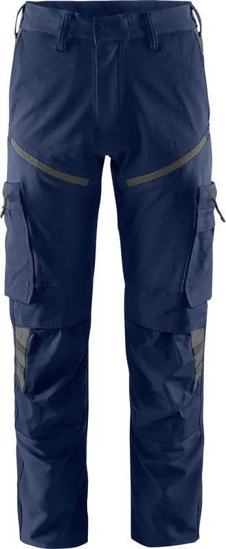 Solange Der Vorrat Reicht FRISTADS Stretch-Hose 2653 LWS marine/grau Größe: 60