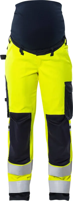 Sonderaktion FRISTADS Flamest.HiVis Umstands-Stretchhose Warnschutz-gelb/marine Größe: 50