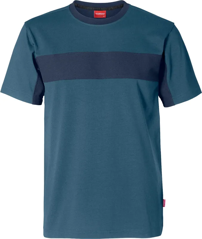 Ausverkauf FRISTADS Evolve T-Shirt stahlblau/marineblau Größe: L