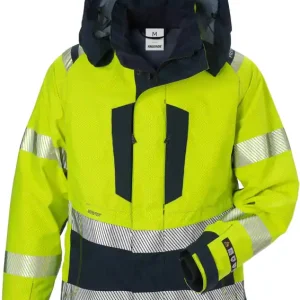 Sonderangebot FRISTADS Flamestat GORE-TEX PYRAD® Warnschutzjacke gelb/marine Größe: 2XL