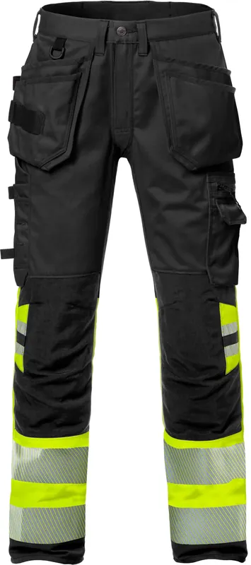 Begrenztes Angebot FRISTADS HighVis Handwerker Stretch-Hose Da 2709PLU Warnschutz-gelb/schwarz Größe: 50