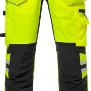 Ausverkauf FRISTADS HighVis Handw.Stretchh.2707PLU Warnsch.-gelb/schw.