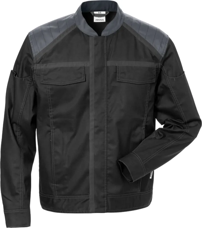 Super-Preis FRISTADS Jacke 4555 STFP schwarz/grau Größe: L