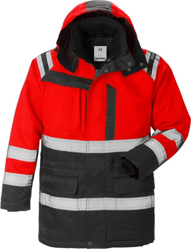 Top-Preis FRISTADS HighVis Winterparka Kl.3 4042PP Warnschutz-rot/schwarz Größe: 2XL