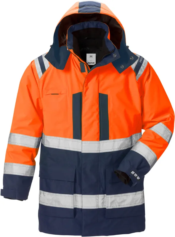 Begrenztes Angebot FRISTADS HighVis Airtech®3in1 Parka 4036 Warnschutz-orange/marine Größe: 2XL