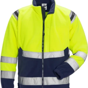 Wochenendangebot FRISTADS HighVis Fleecejacke Kl.3 4041FE Warnschutz-gelb/marine Größe: 2XL