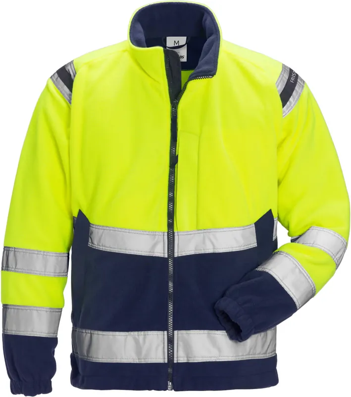Wochenendangebot FRISTADS HighVis Fleecejacke Kl.3 4041FE Warnschutz-gelb/marine Größe: 2XL