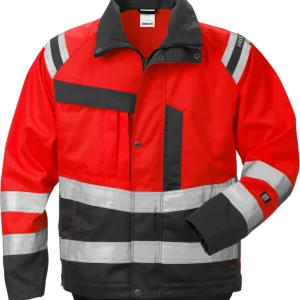 Bestseller FRISTADS HighVis Jacke Kl.3 4026PLU Warnschutz-rot/schwarz Größe: 2XL