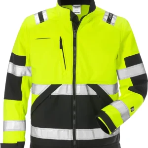 Aktuell FRISTADS HighVis Softshelljacke 4083WYH Warnschutz-gelb/schwarz Größe: 2XL