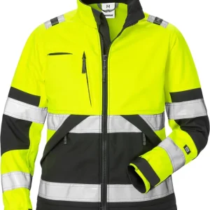 Super-Preis FRISTADS High Vis Softshell-Jacke Damen Kl.2,Warnschutz-gelb/schwarz Größe: 2XL