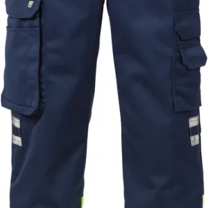 Ausverkauf FRISTADS High Vis Hose Kl.1 213 PLU Warnschutz-gelb/marine