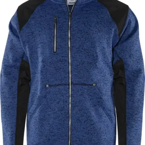 Versand Am Gleichen Tag FRISTADS Fleecejacke 7451 PRKN blau/schwarz Größe: L