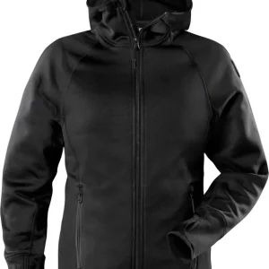 Zertifiziert FRISTADS Calcium Polartec® Power Stretch Hoodie Damen schwarz Größe: 2XL