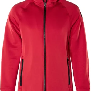 Ausverkauf FRISTADS Calcium Polartec® Power Stretch Hoodie Damen rot Größe: 2XL