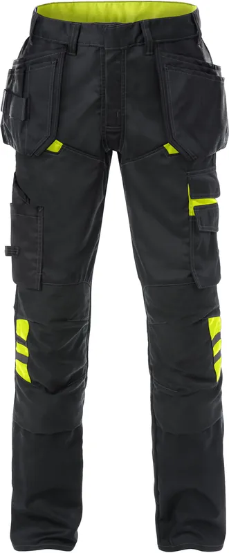 Versand Am Gleichen Tag FRISTADS Handwerkerh.2595 STFP schwarz/Warnschutz-gelb